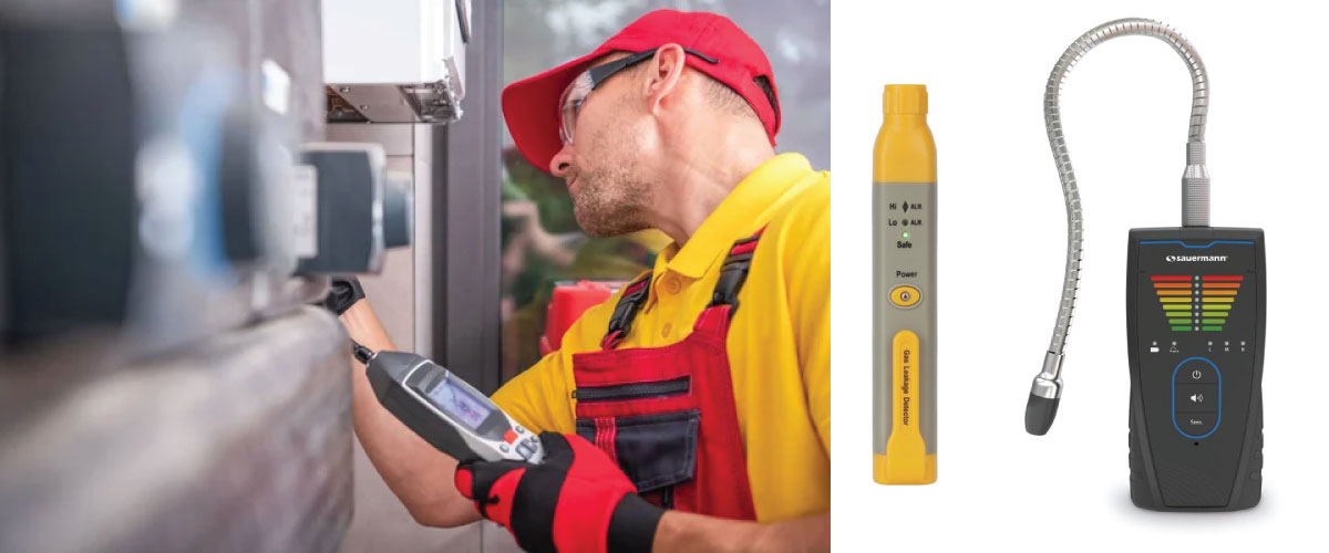 Gas Leak Detectors for hazardous gases, such as Refrigerants, Methane (Natural Gas), and propane